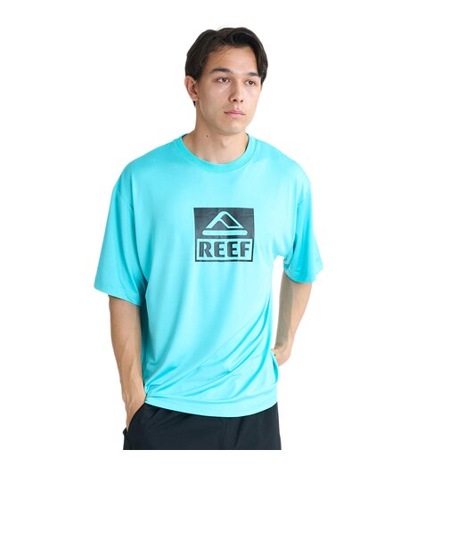 リーフ（REEF）ボックスロゴ ラッシュ 半袖Ｔシャツ 26SPELY261023BLU