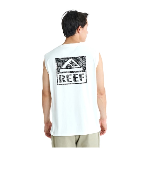 リーフ（REEF）ボックスロゴ タンクトップ 26SPESL261009WHT