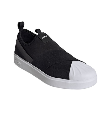 アディダス（adidas）スニーカー スポーツシューズ ストリート トーク スリッポン ブラック ホワイト OTQ54-KK0372 スポーツ カジュアル シ…