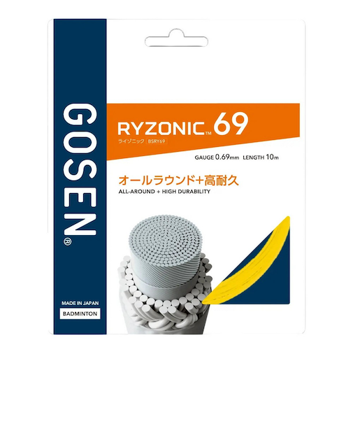 ゴーセン（GOSEN）バドミントンストリング ライゾニック69 イエロー BSRY69YE