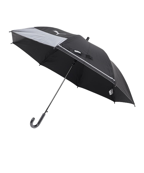 プーマ（PUMA）ジュニア 晴雨兼用BK反射テープ 55cm ジャンプ傘 窓付き PBP80JP55 BK