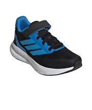 アディダス（adidas）ジュニアスポーツシューズ ベルクロ ベルト付き スニーカー コアファイト 5 ブラック ブルー NLD75-JP9399 トレーニン…