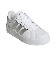 アディダス（adidas）スニーカー スポーツシューズ ストリート トーク ボールド ホワイト シルバー OMR53-KJ3857 スポーツ カジュアル シュ…