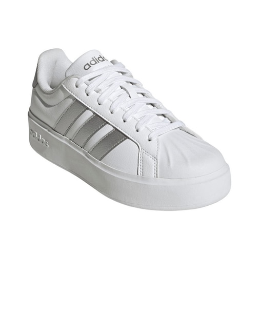 アディダス（adidas）スニーカー スポーツシューズ ストリート トーク ボールド ホワイト シルバー OMR53-KJ3857 スポーツ カジュアル シュ…