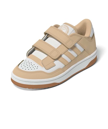 アディダス（adidas）ジュニアスポーツシューズ ベルクロ ベルト付き スニーカー ラピッド コートシューズ キッズ サーモンピンク NSB09-JS476…