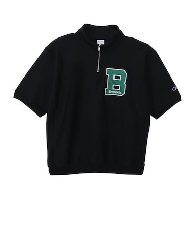 チャンピオン-ヘリテイジ（CHAMPION-HERITAGE）リバースウィーブ ショートスリーブ ハーフジップ スウェットシャツ C3-D005 09A
