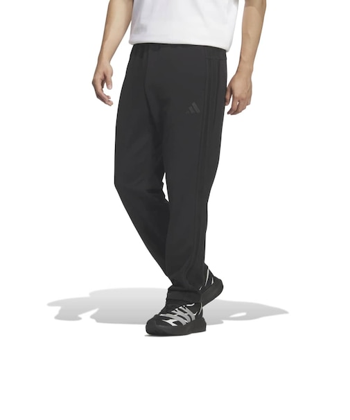 アディダス（adidas）スリーストライプス レギュラーフィット ダブルニット オープンヘム トラックパンツ DP187-KR6436