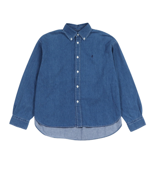 ボタンダウンシャツ GY-B0198 SDM BLEACH BLUE