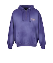 エクストララージ（XLARGE）ハーフ ジップ アップ フーデッド スウェットシャツ 101261012008-PURPLE