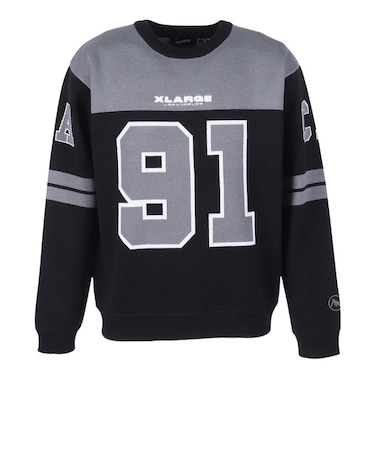 エクストララージ（XLARGE）フットボール セーター 101261015001-BLACK