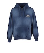 エクストララージ（XLARGE）ハーフ ジップ アップ フーデッド スウェットシャツ 101261012008-NAVY