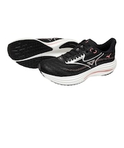 ミズノ（MIZUNO）ランニングシューズ ジョギングシューズ ウエーブライダー 29 SW ブラック シルバー J1GD250675 部活 スポーツシューズ