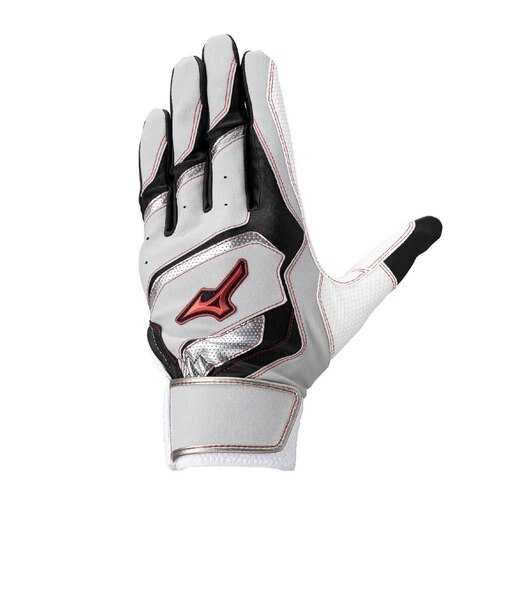 ミズノ（MIZUNO）バッティング用グローブ 野球 ウィルドライブ レッド 両手用 1EJEY29005