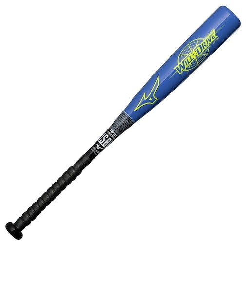 ミズノ（MIZUNO）少年軟式用バット 野球 ウィルドライブ ブルー×ヒッティングナビ トップ 72cm/平均400g 1CJFY14572 2709