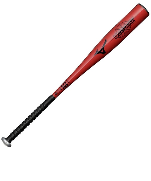 ミズノ（MIZUNO）少年軟式用バット 野球 ウィルドライブ レッド×ヒッティングナビ トップ 76cm/平均480g 1CJMY19376 62
