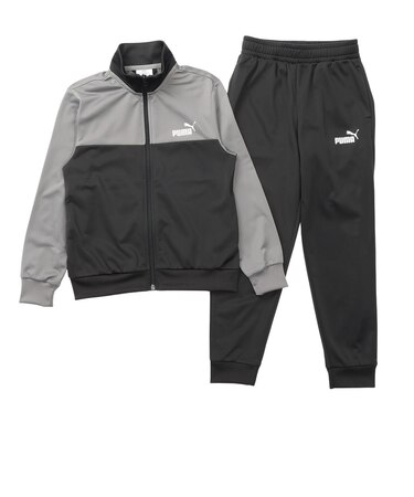 プーマ（PUMA）ジュニア ポリ カラーブロック スーツ B 上下セット 694283 01 BLK