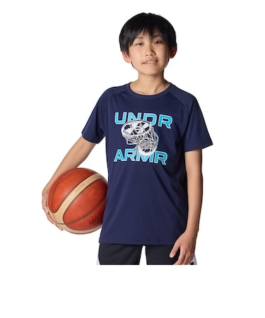 アンダーアーマー（UNDER ARMOUR）バスケットボールウェア ジュニア ネクストジェン グラフィック 半袖Tシャツ 6012518 410