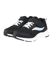 ムーンスター（MoonStar）ジュニアスポーツシューズ ベルクロ ベルト付き LV 1257 ニット ブラック 12240966 26SS スニーカー カジ…