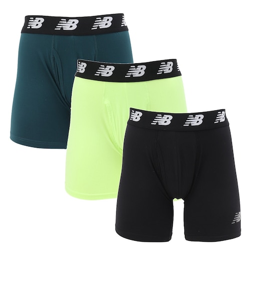 ニューバランス（new balance）プレミアムボクサー 6インチ 前開き 3枚組 LAU13001AFG