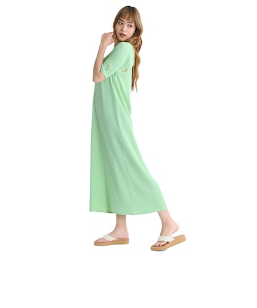 ロキシー（ROXY）FOLLOW UP DRESS バックデザイン ワンピース 26SPRDR261057GRN