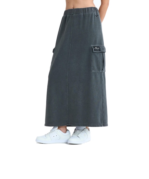 ロキシー（ROXY）ROXY TRUST ロングスカート スリット・カーゴポケット付き 26SPRSK261059BLK