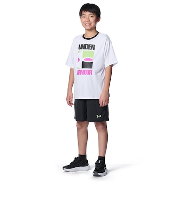 アンダーアーマー（UNDER ARMOUR）ジュニア テック グラフィック ショートスリーブ Tシャツ&ショーツセット 6012495 100