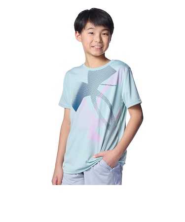 アンダーアーマー（UNDER ARMOUR）ジュニア テック スーパービッグロゴ ショートスリーブ Tシャツ 6012492 477