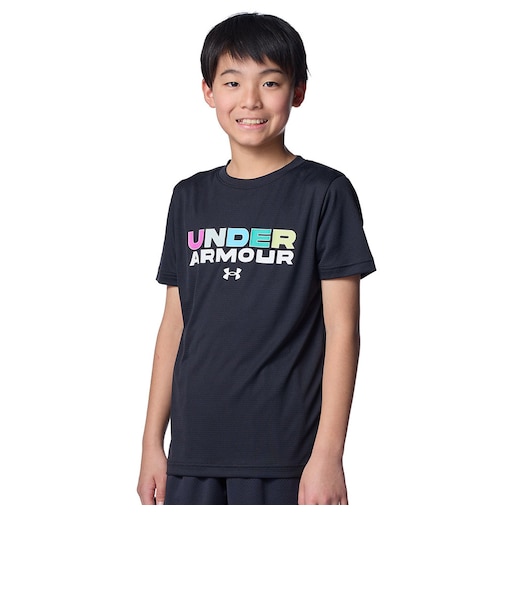 アンダーアーマー（UNDER ARMOUR）ジュニア スピードストライド ブランド ロゴ ショートスリーブ Tシャツ 6012493 001