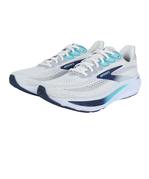 ブルックス（BROOKS）ランニングシューズ ジョギングシューズ ゴースト 17 ホワイト ブルー BRM4423 W/BLU スポーツ シューズ