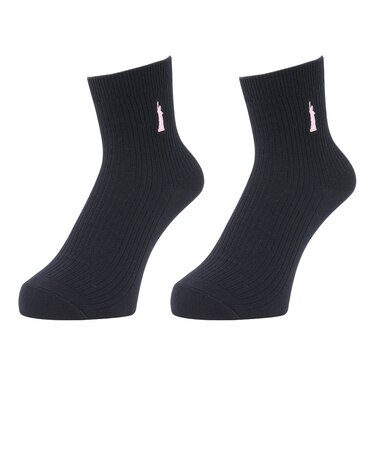 イーストボーイ 13cm丈 ワンポイント 紺ソックス ピンク 2足組 69J58111S