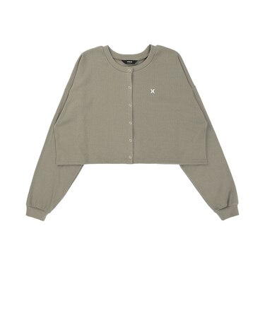 ハーレー（HURLEY）リブ クロップド カーディガン WCLS261025-SKHK