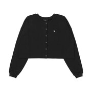 ハーレー（HURLEY）リブ クロップド カーディガン WCLS261025-BLK
