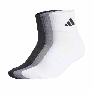 アディダス（adidas）クッション スポーツウェア アンクルソックス 3足組 DVT59-KC9631