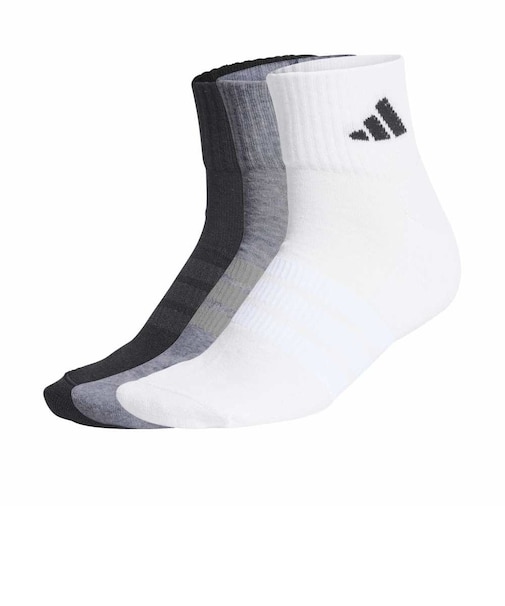 アディダス（adidas）クッション スポーツウェア アンクルソックス 3足組 DVT59-KC9631