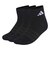 アディダス（adidas）シン&ライト スポーツウェア アンクル ソックス 3足組 WH755-KC9613