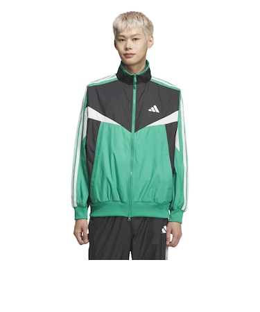 アディダス（adidas）マストハブ カラーブロック メッシュライニング ウインドブレーカージャケット VD618-KF3679