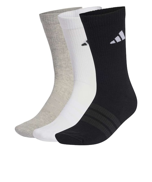 アディダス（adidas）クッション スポーツウェア クルーソックス 3足組 Sサイズ D5273-KC9624