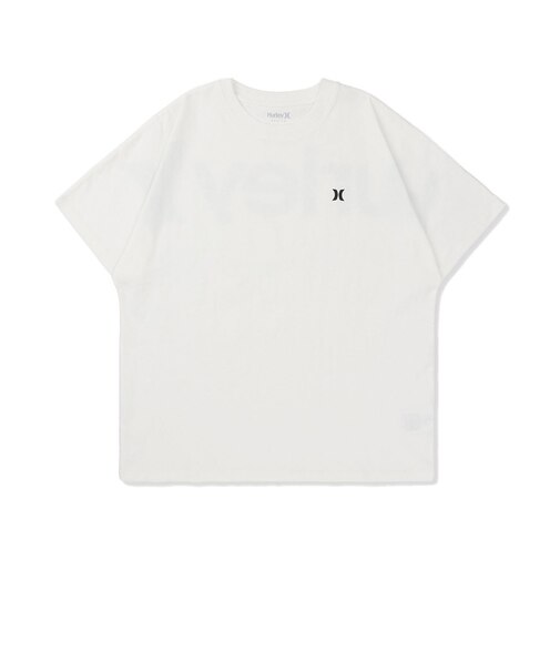 ハーレー（HURLEY）トライバルロゴ オーバーサイズ ショートスリーブ Tシャツ MCSS261016-WHT
