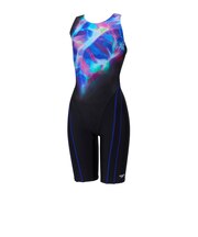 スピード（SPEEDO）フィットネス水着 レディース 水泳 カラーオブウェーブス ルースン ニースキン SFW12612 BL