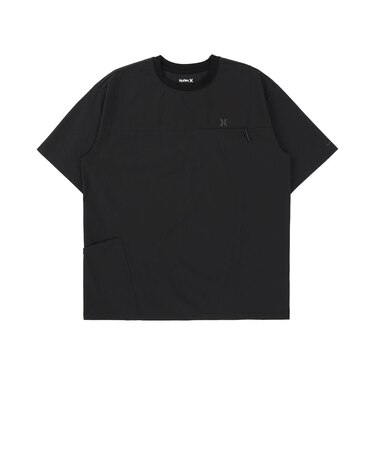 ハーレー（HURLEY）PHANTOM ウーブン アイコン オーバーサイズ ショートスリーブ Tシャツ MUSS261036-BLK