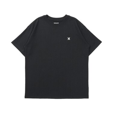 ハーレー（HURLEY）ヴァーティカル トライバルロゴ オーバーサイズ ショートスリーブ Tシャツ MCSS261018-BLK