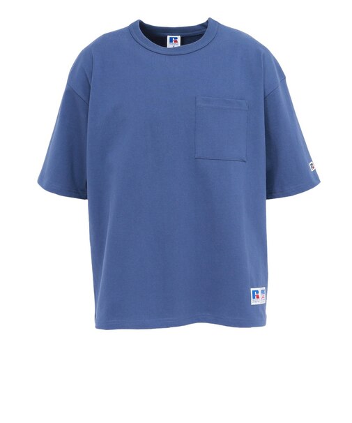 ラッセル（RUSSELL）プロコットン ポケット 半袖Tシャツ RBM26S0002 BLU