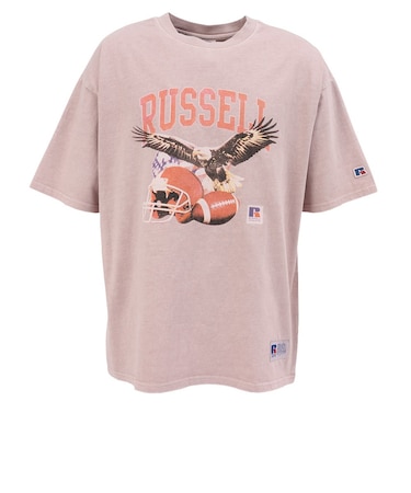 ラッセル（RUSSELL）イーグル ピグメント 半袖Tシャツ RBM26S0004 PNK
