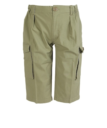 ミリタリーカーゴショーツ BU2545141:68:OLIVE GREEN