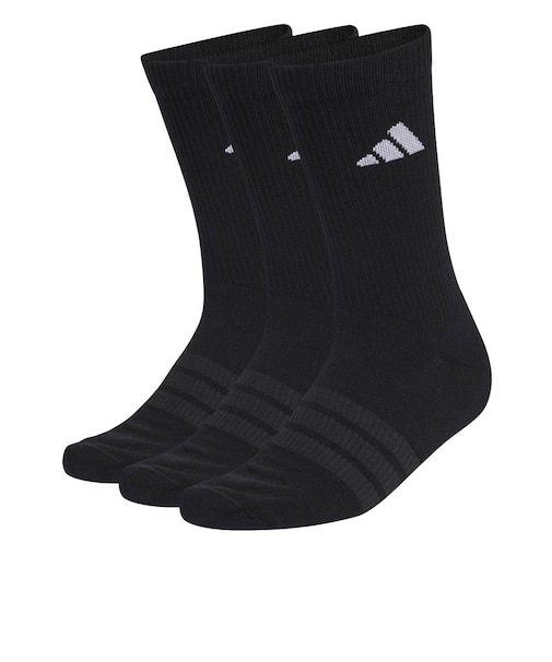 アディダス（adidas）クッション スポーツウェア クルーソックス 3足組 Sサイズ D5273-KC9626