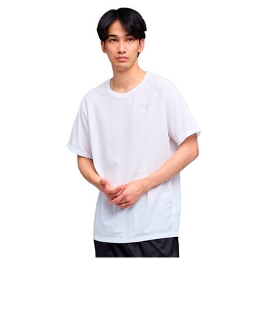 プーマ（PUMA）ランニング M アルティメット 半袖 Tシャツ 528912 02 WHT