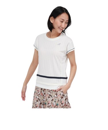 バボラ（BABOLAT）テニスウェア PLAY 半袖Tシャツ BWG6327-WH