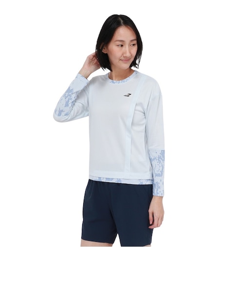 バボラ（BABOLAT）テニスウェア PLAY 長袖Tシャツ BWP6520-IB