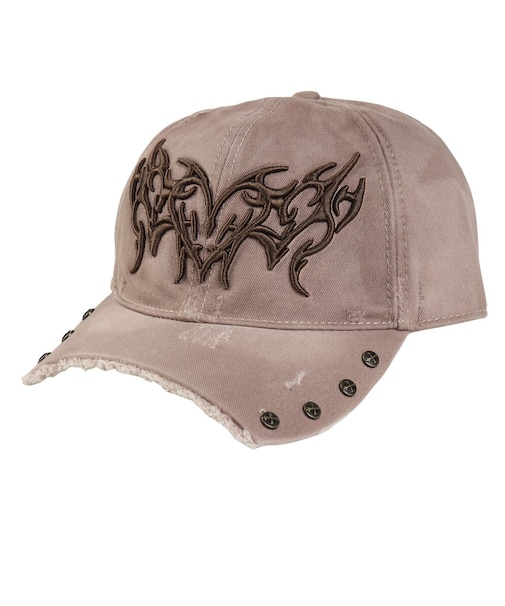 帽子 Ripped Brim Heart Tribal 6 Panel キャップ 2611-08150-02562