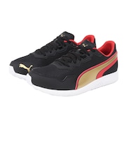 プーマ（PUMA）ジュニア ランニングシューズ レースシューズ スピードモンスター PL ブラック レッド 19536429 スポーツ シューズ